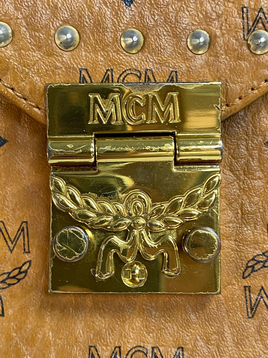 MCM Metal Saddle Bag