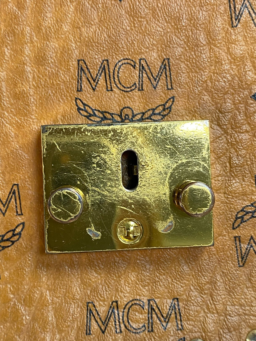 MCM Metal Saddle Bag