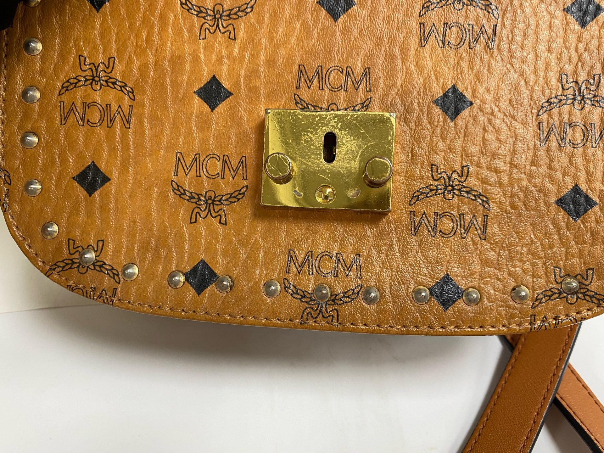MCM Metal Saddle Bag
