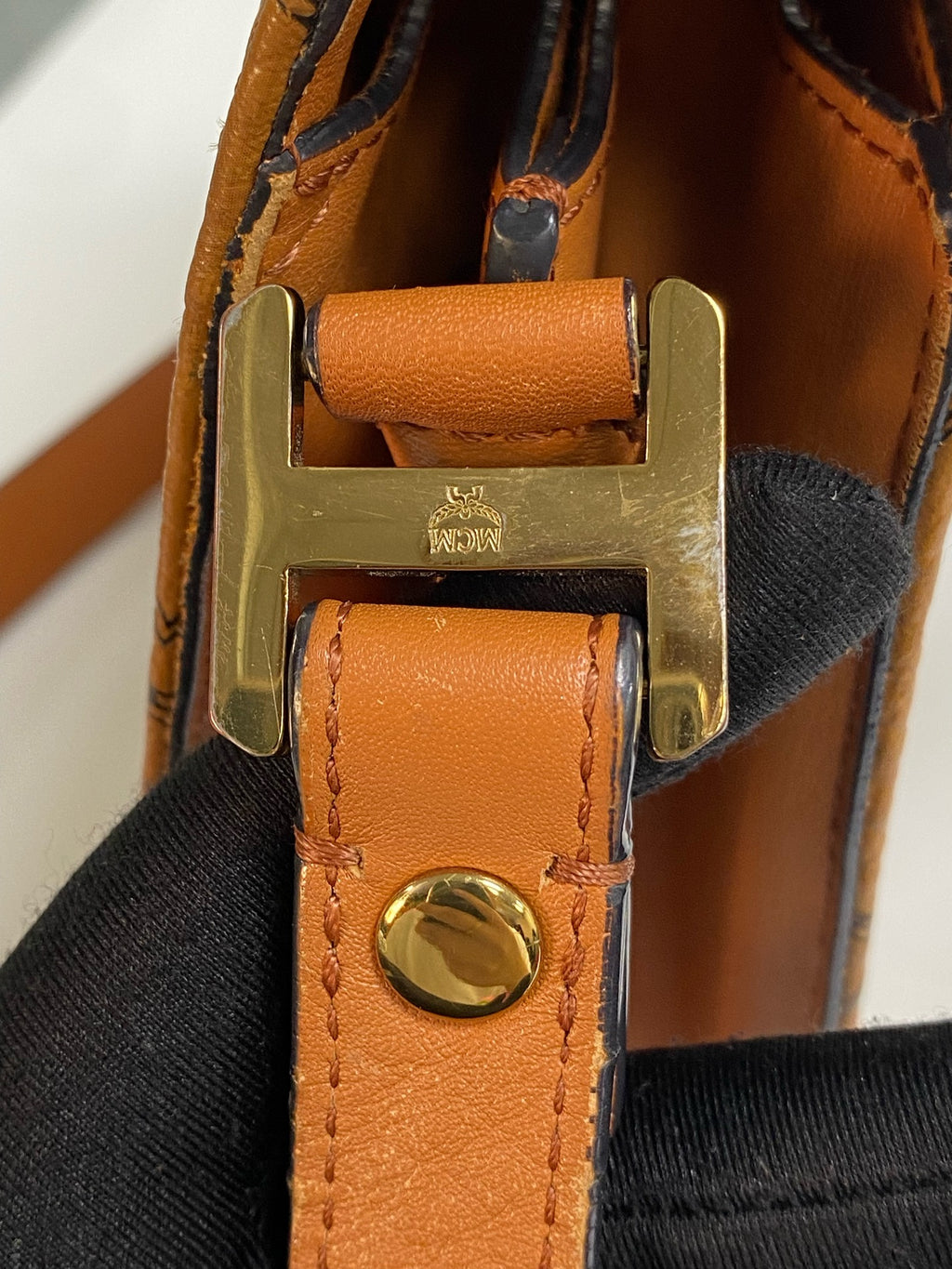 MCM Metal Saddle Bag