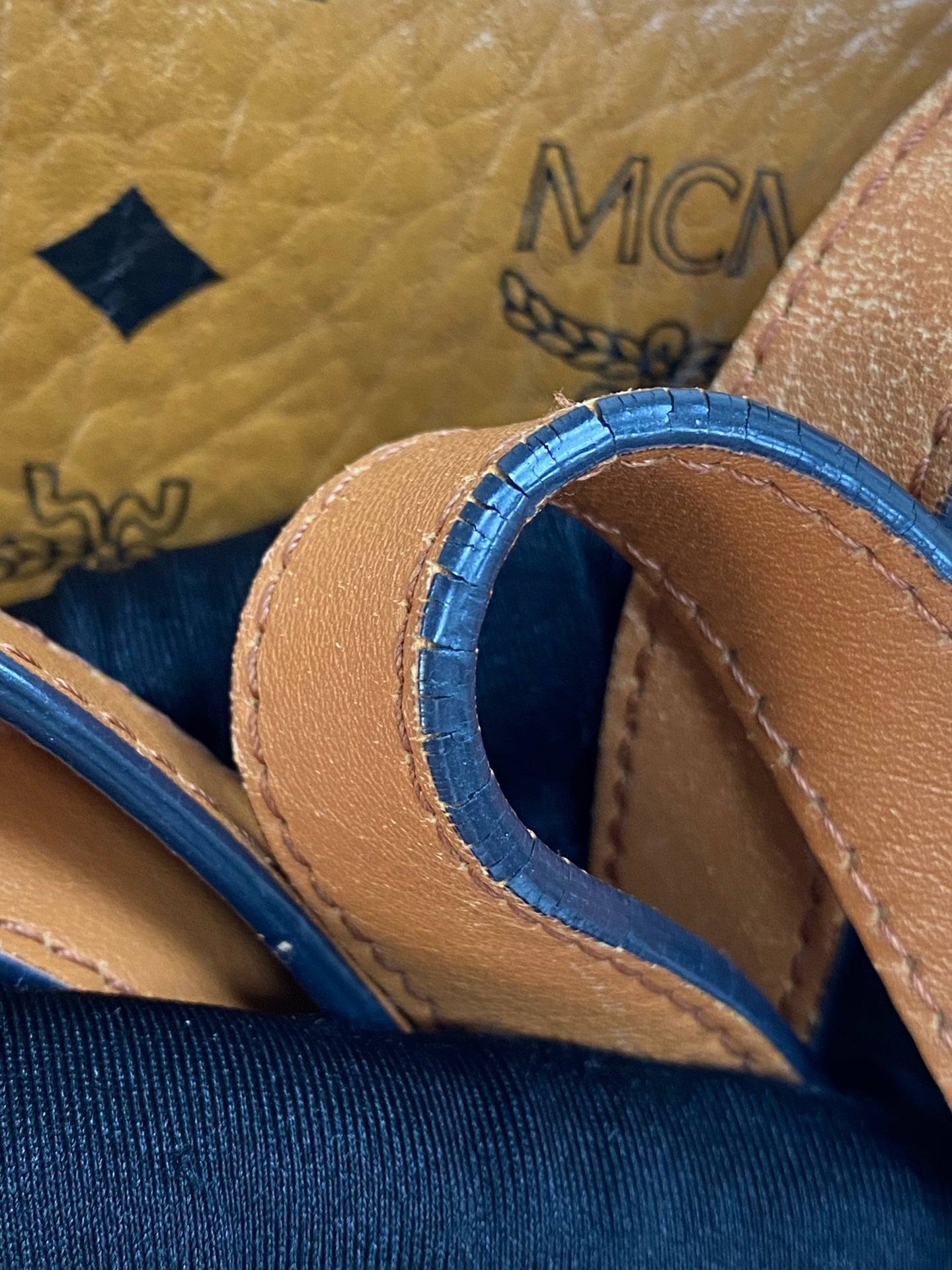 MCM Metal Saddle Bag