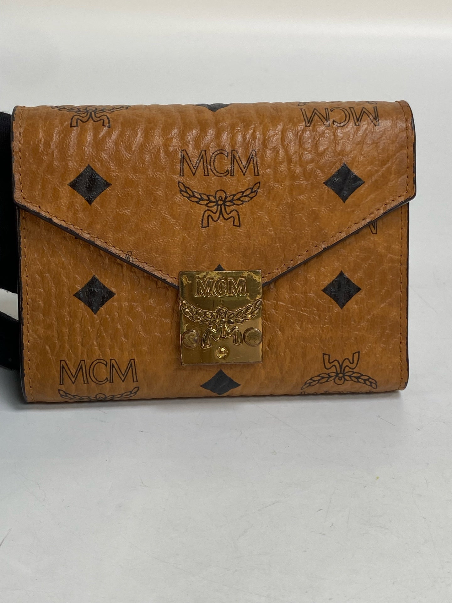 MCM Leather Gold