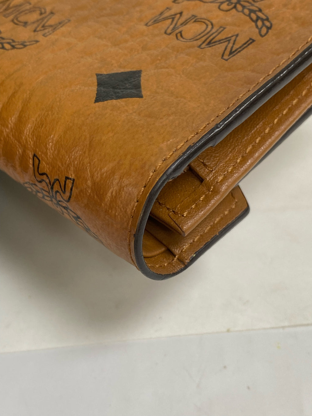 MCM Leather Gold