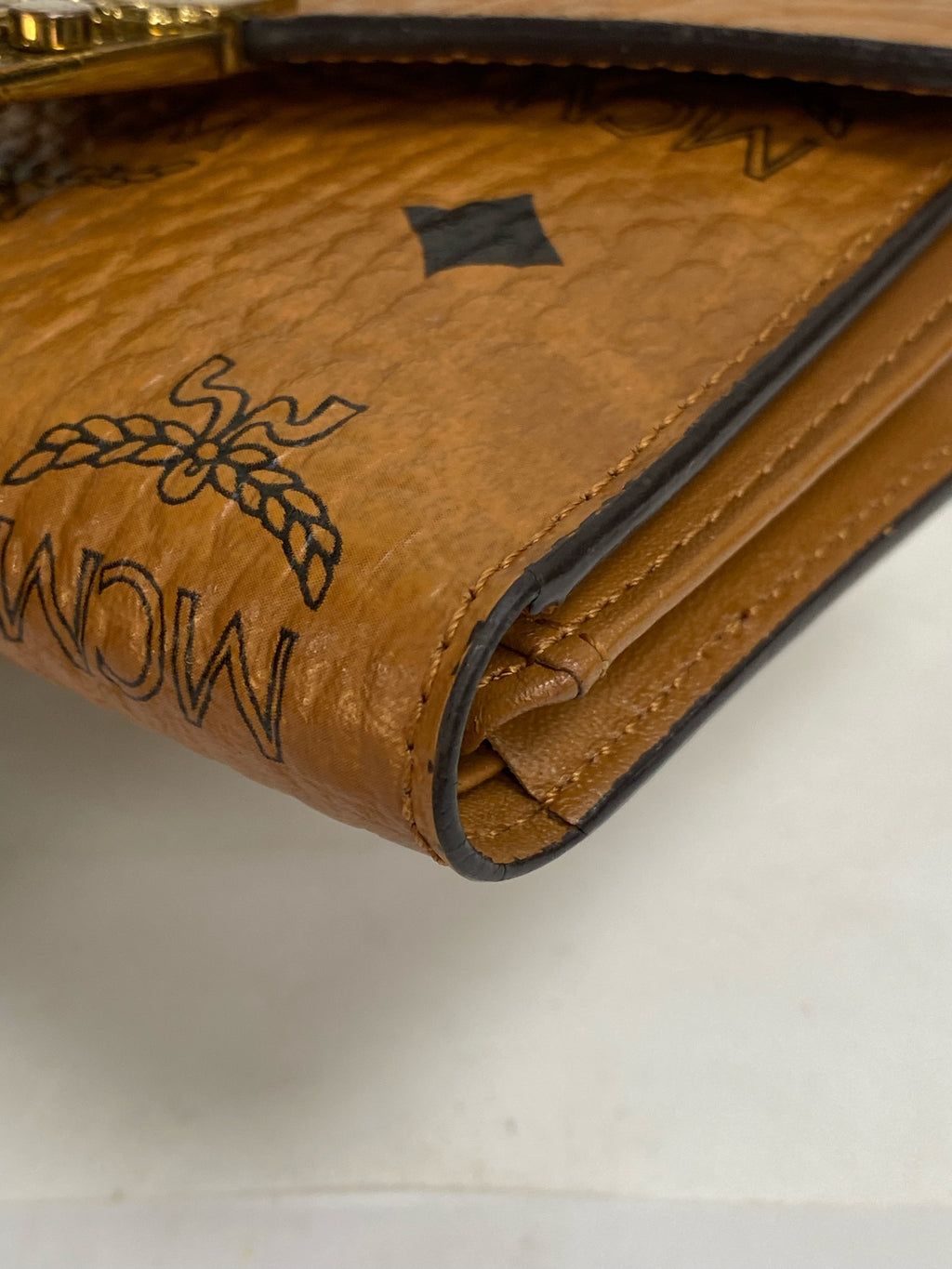 MCM Leather Gold