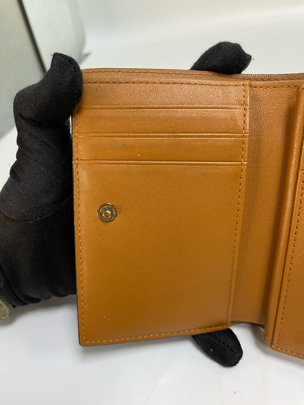 MCM Leather Gold