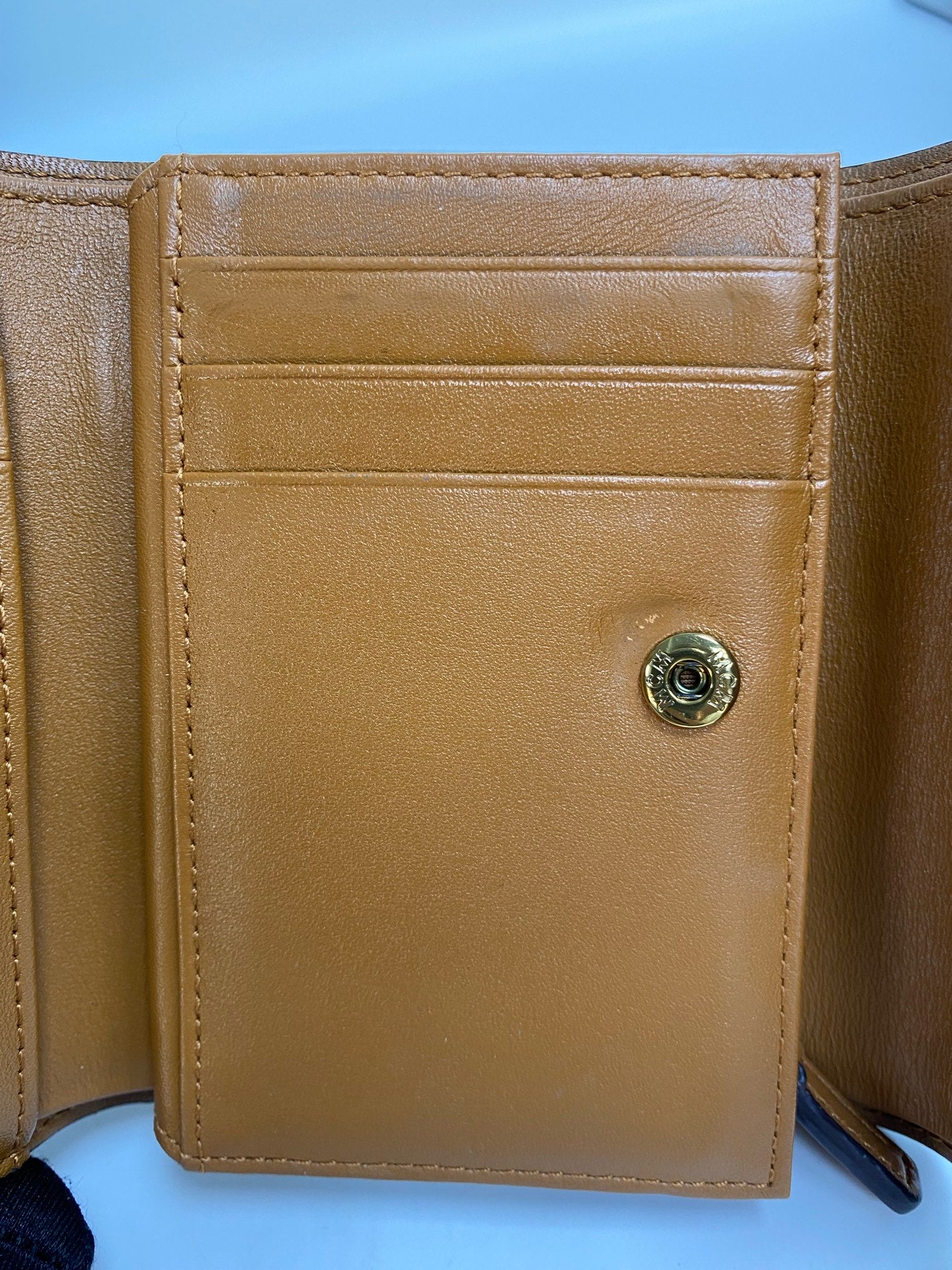 MCM Leather Gold