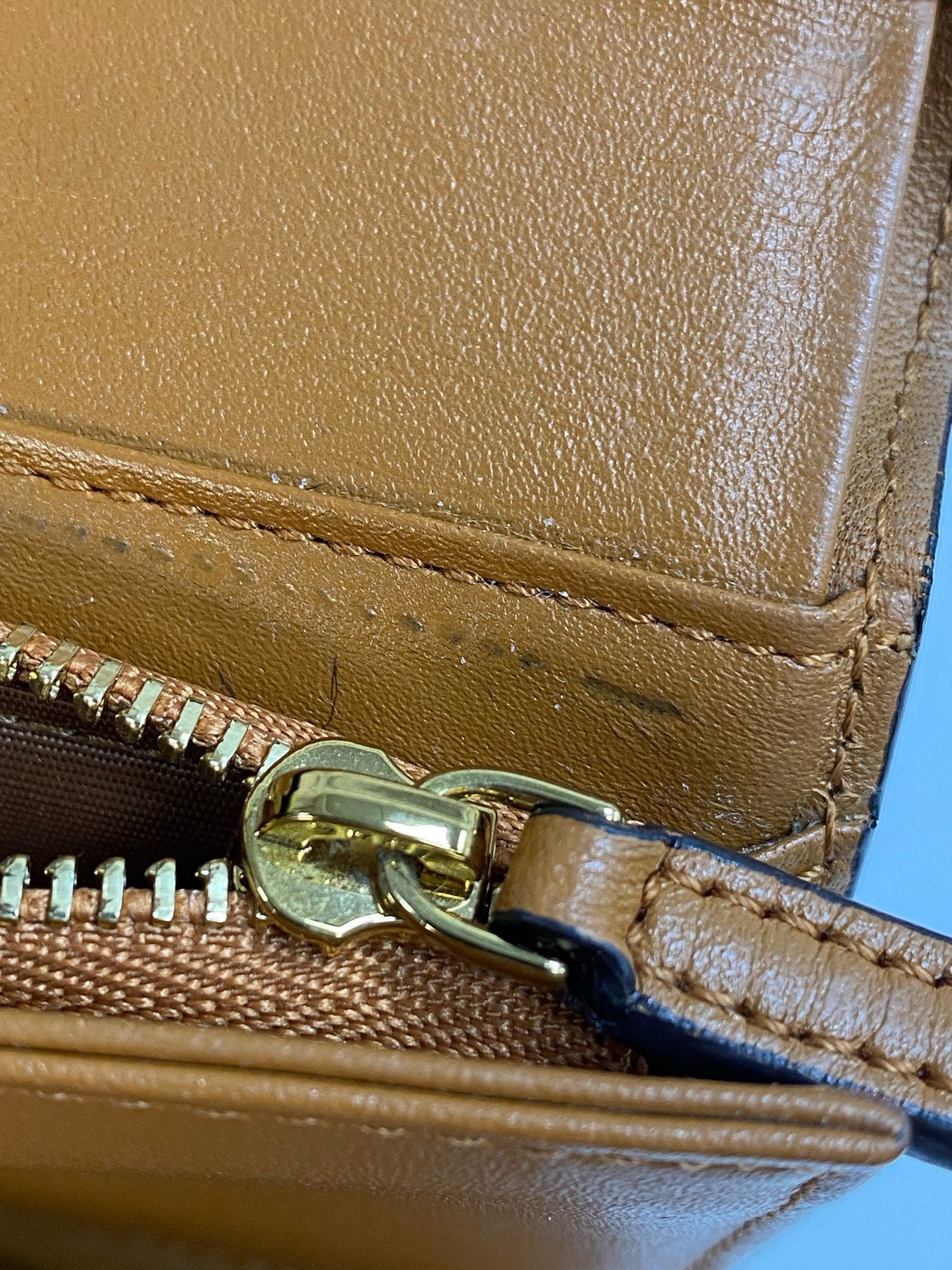 MCM Leather Gold