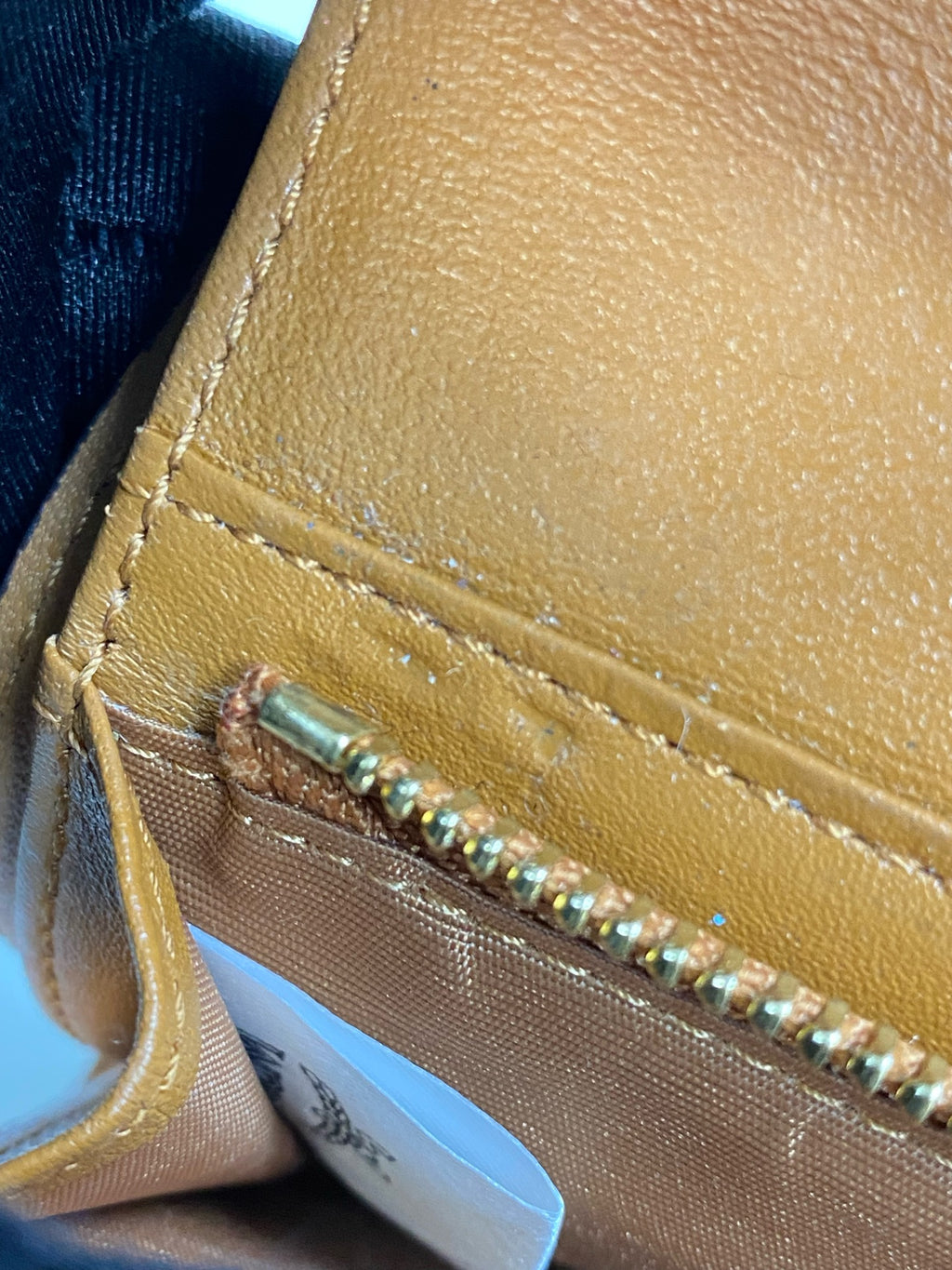 MCM Leather Gold