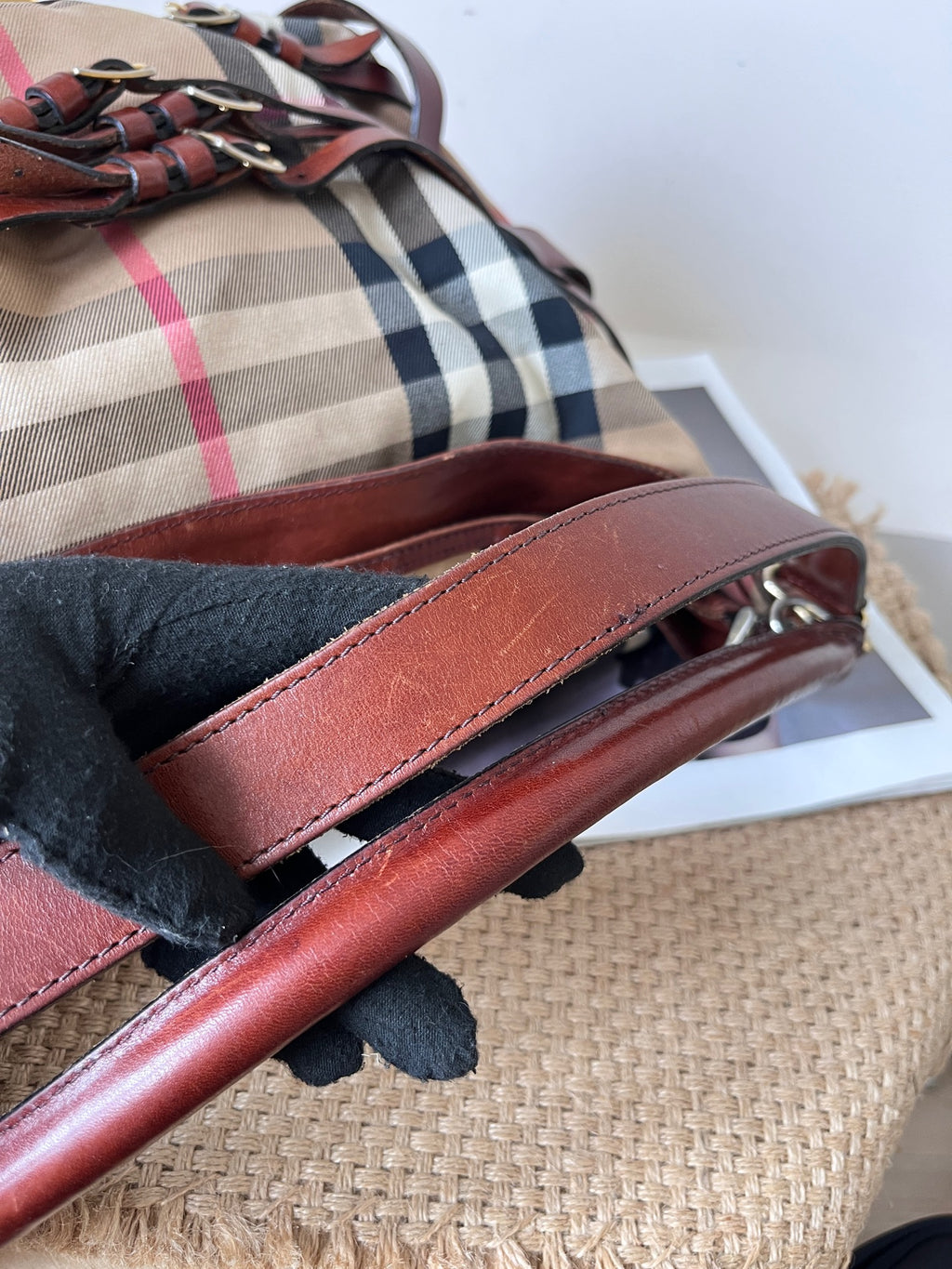 Burberry Leather Shoulder Bag