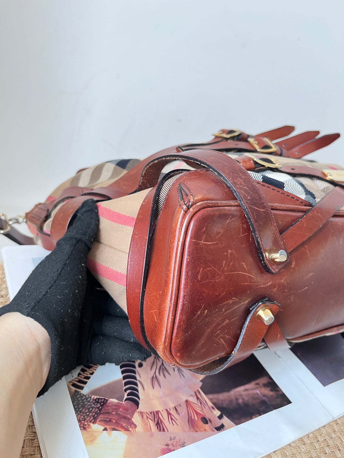 Burberry Leather Shoulder Bag