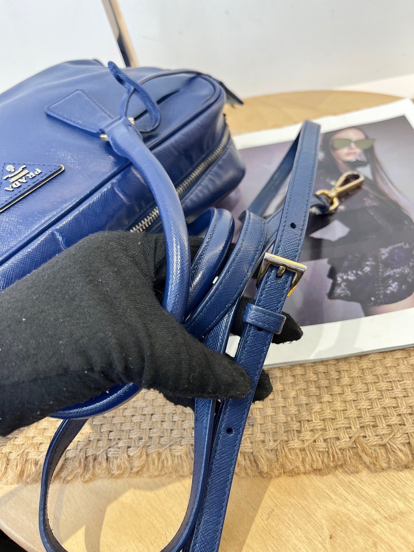 Prada Blue Shoulder Bag