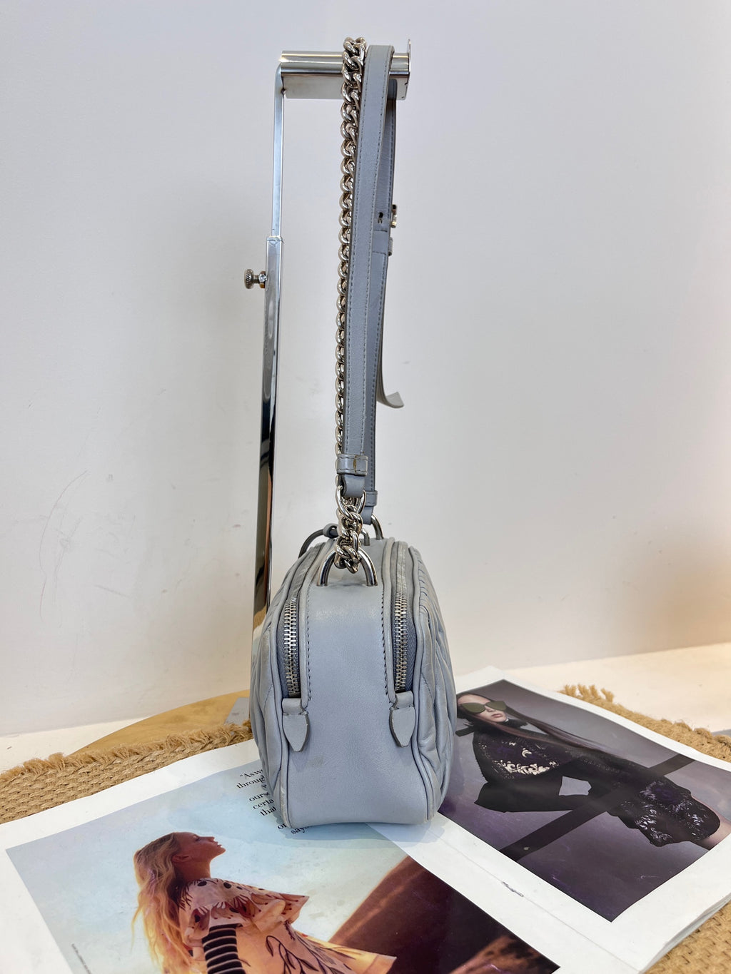 Miu Miu Leather Gray