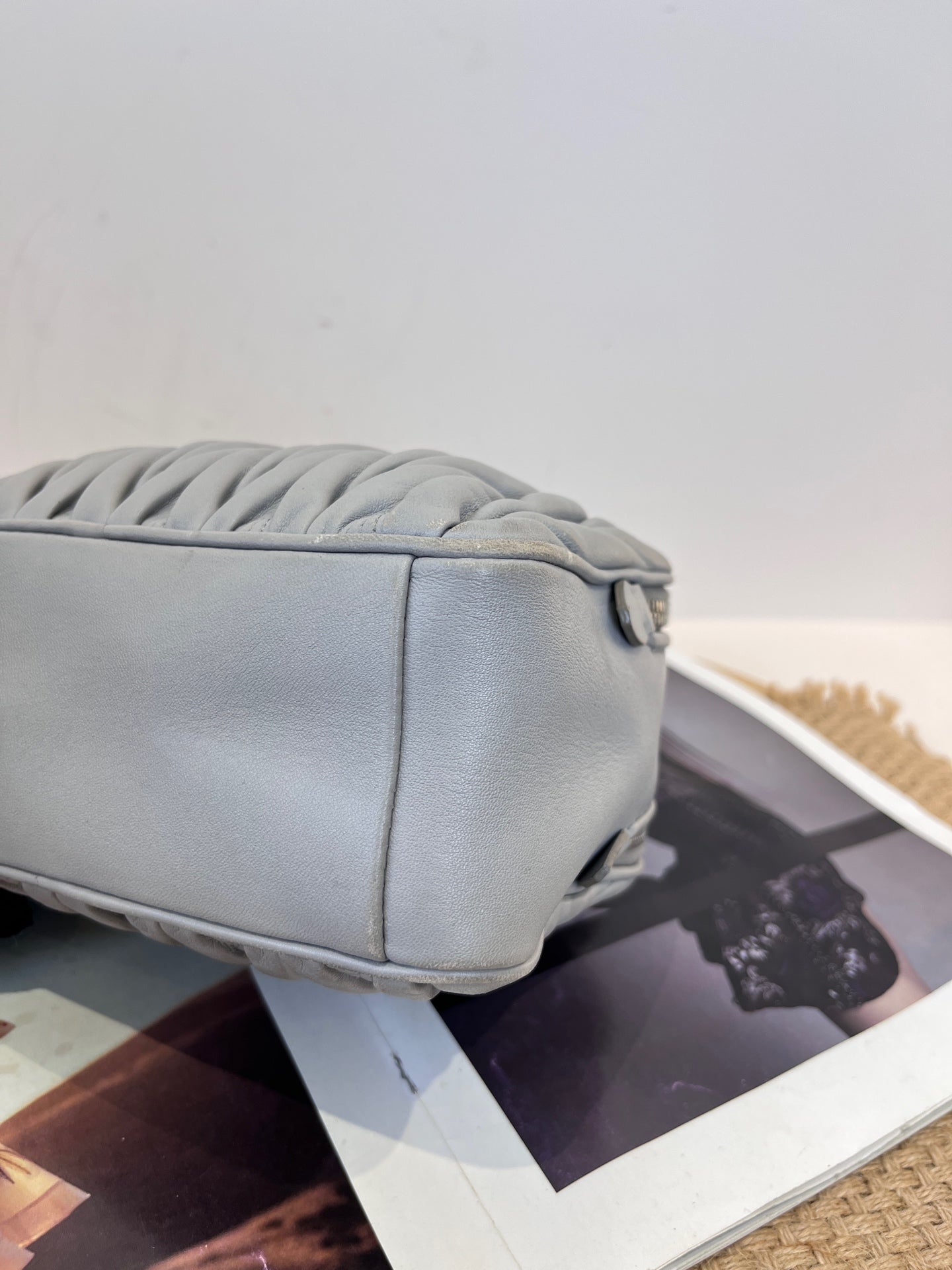 Miu Miu Leather Gray
