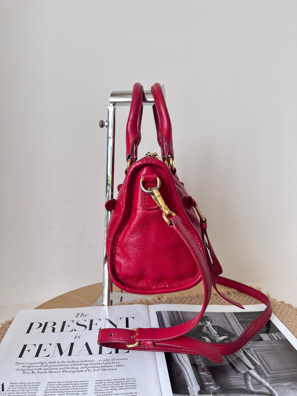 Miu Miu Leather Red