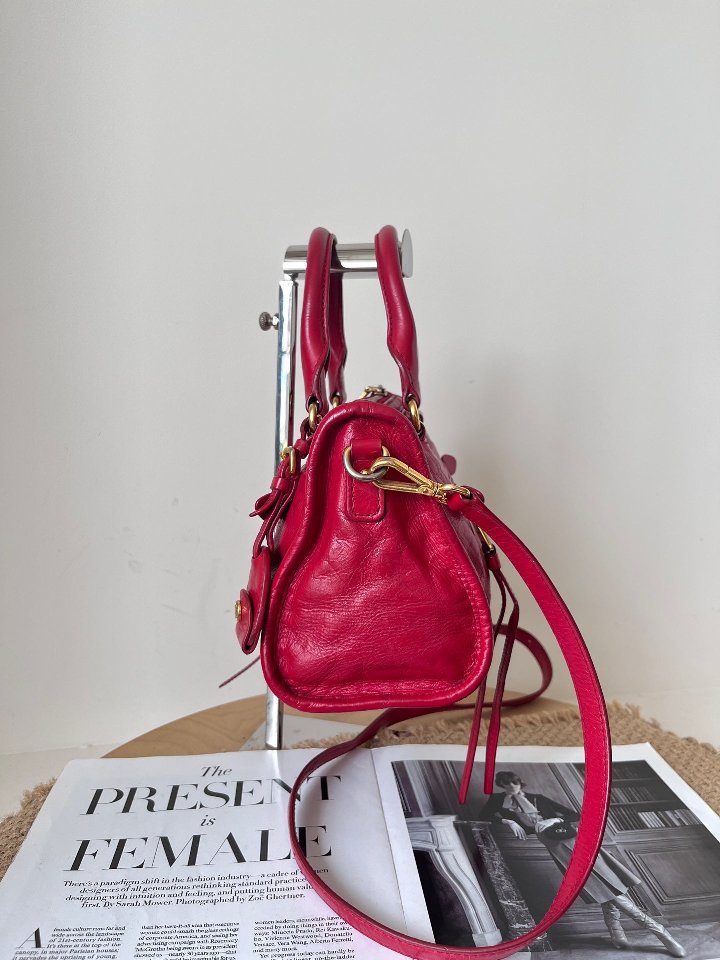 Miu Miu Leather Red