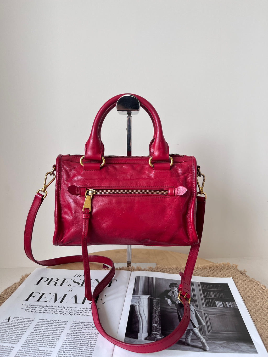Miu Miu Leather Red