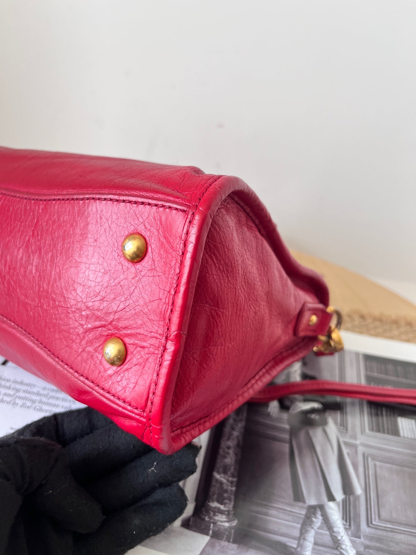 Miu Miu Leather Red