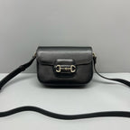 Gucci Black Saddle Bag