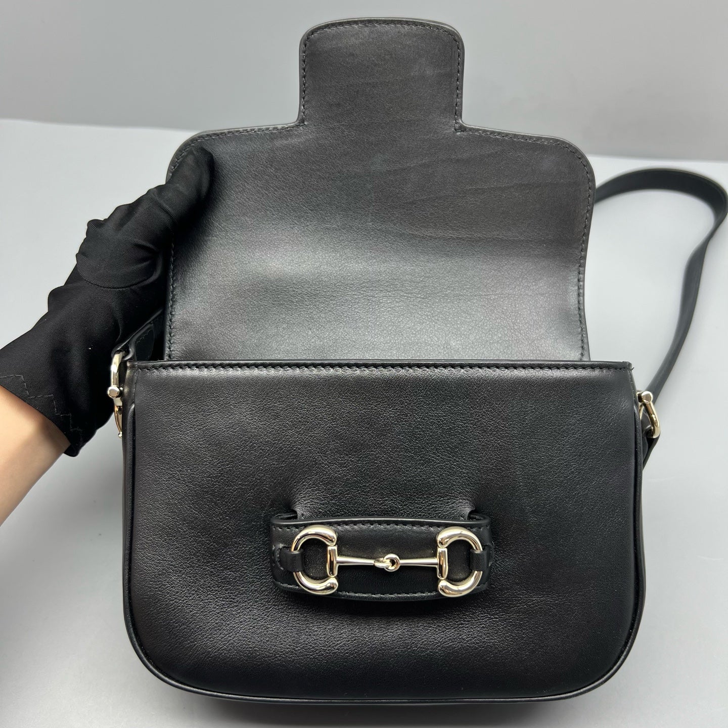 Gucci Black Saddle Bag