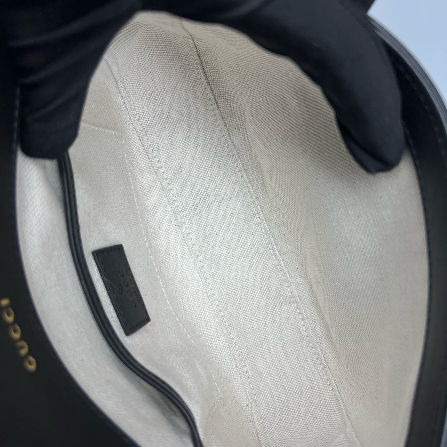 Gucci Black Saddle Bag