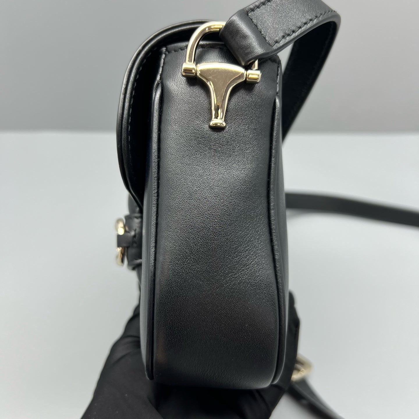 Gucci Black Saddle Bag