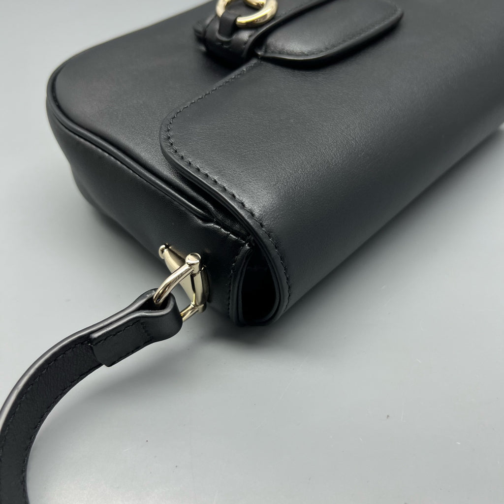 Gucci Black Saddle Bag