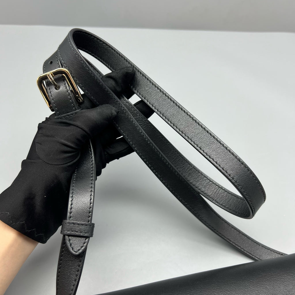 Gucci Black Saddle Bag