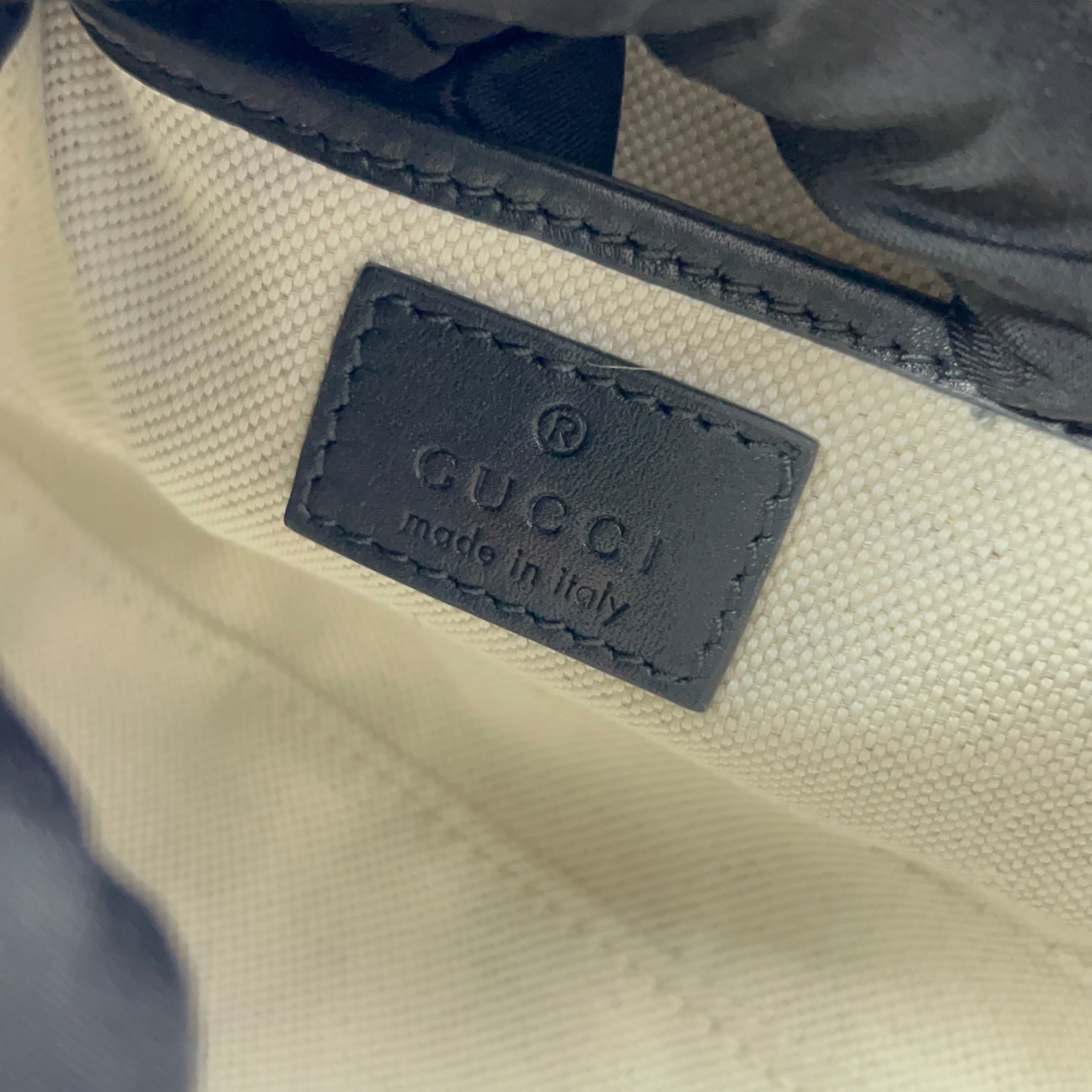 Gucci Black Saddle Bag
