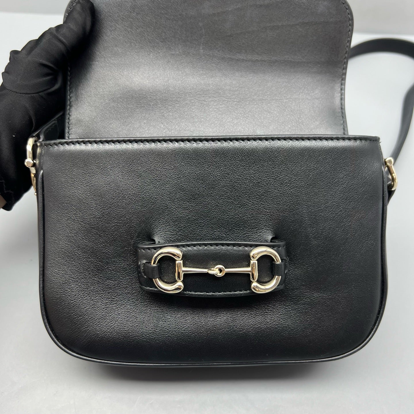 Gucci Black Saddle Bag