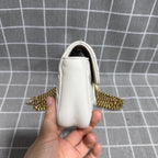 Gucci GGMarmont Collection Super-Mini Handbag Leather Gold 476433DTDHT1712