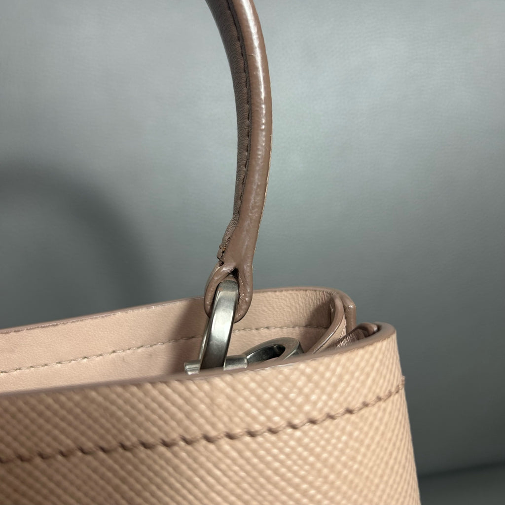 Prada Metal Bucket & Drawstring Bag