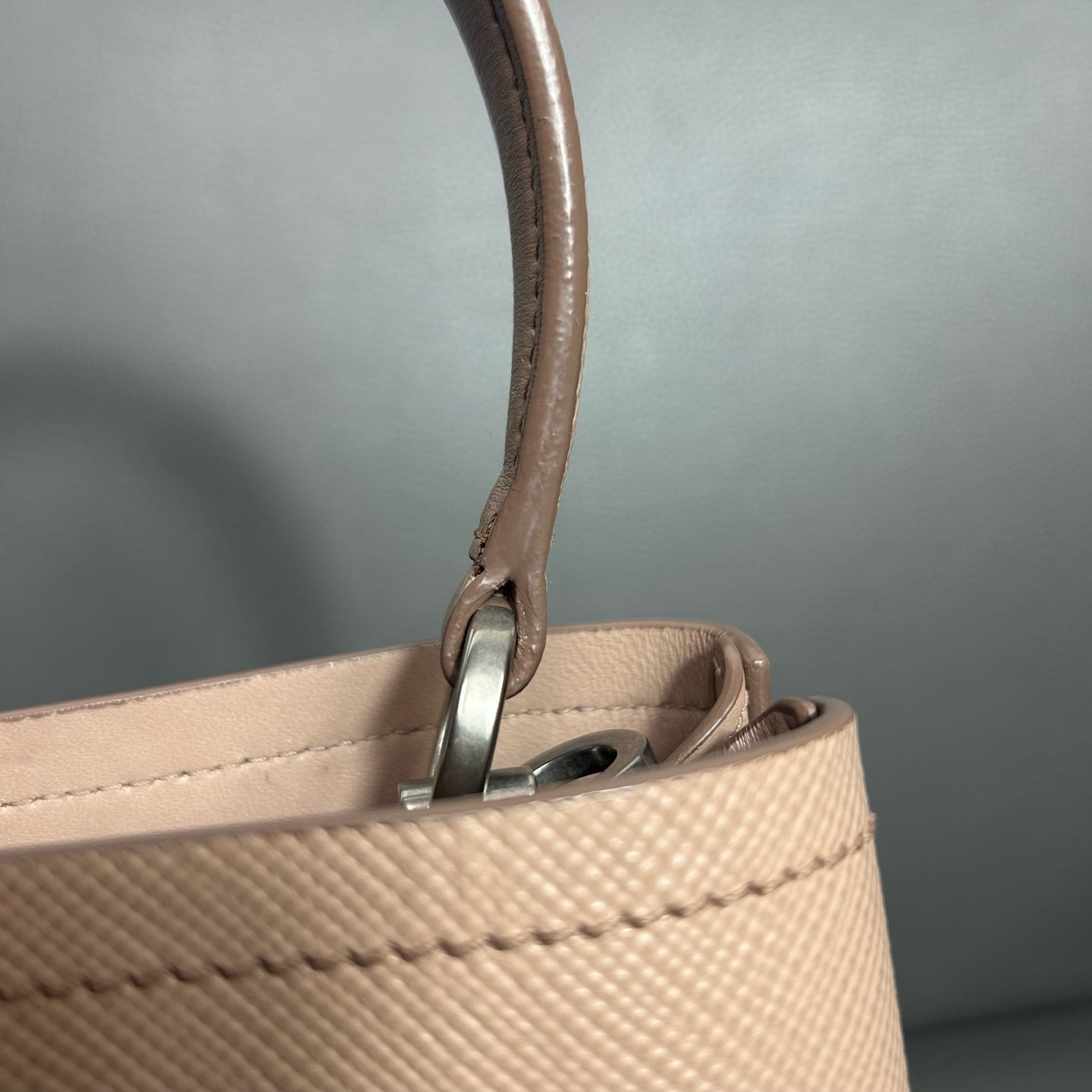 Prada Metal Bucket & Drawstring Bag