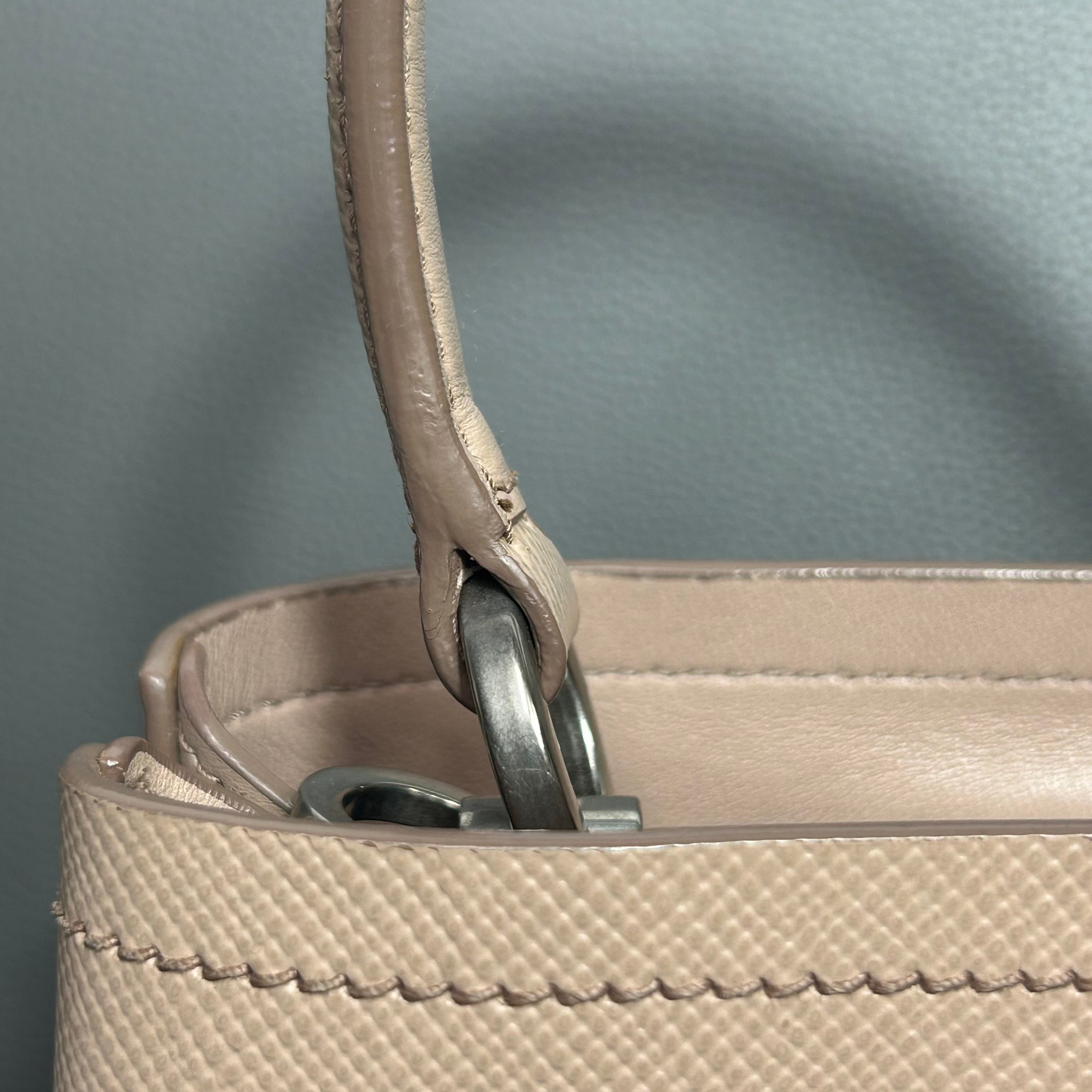 Prada Metal Bucket & Drawstring Bag