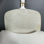 Dior White Saddle Bag
