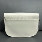 Dior White Saddle Bag