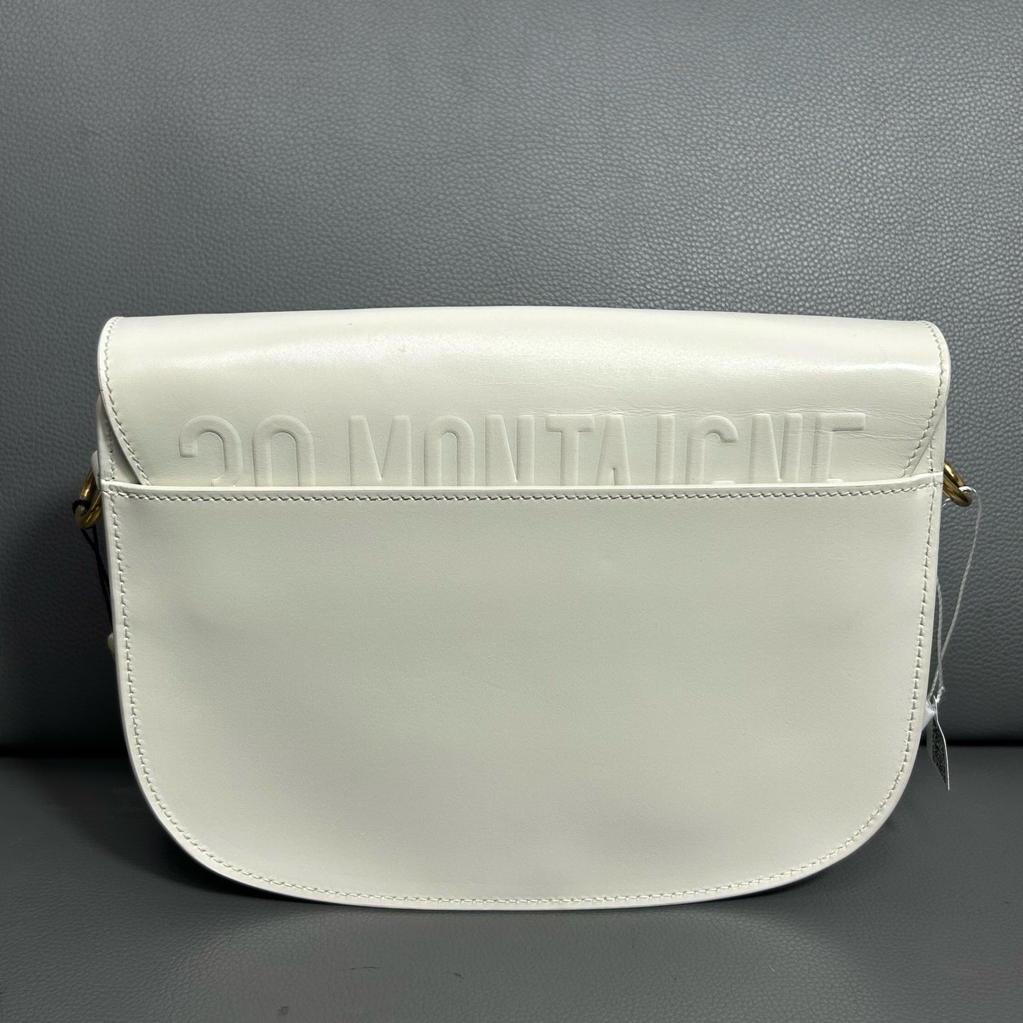 Dior White Saddle Bag