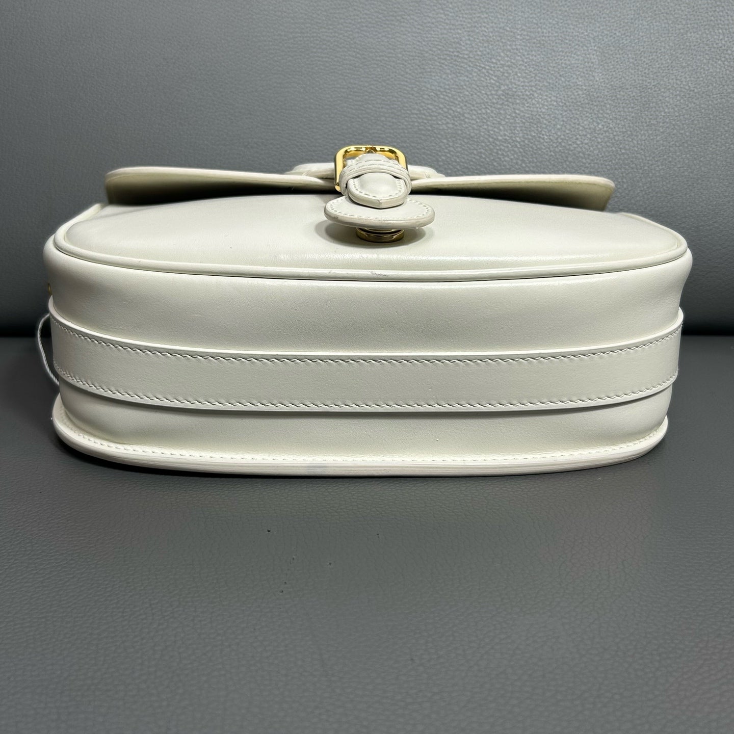 Dior White Saddle Bag
