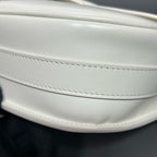 Dior White Saddle Bag