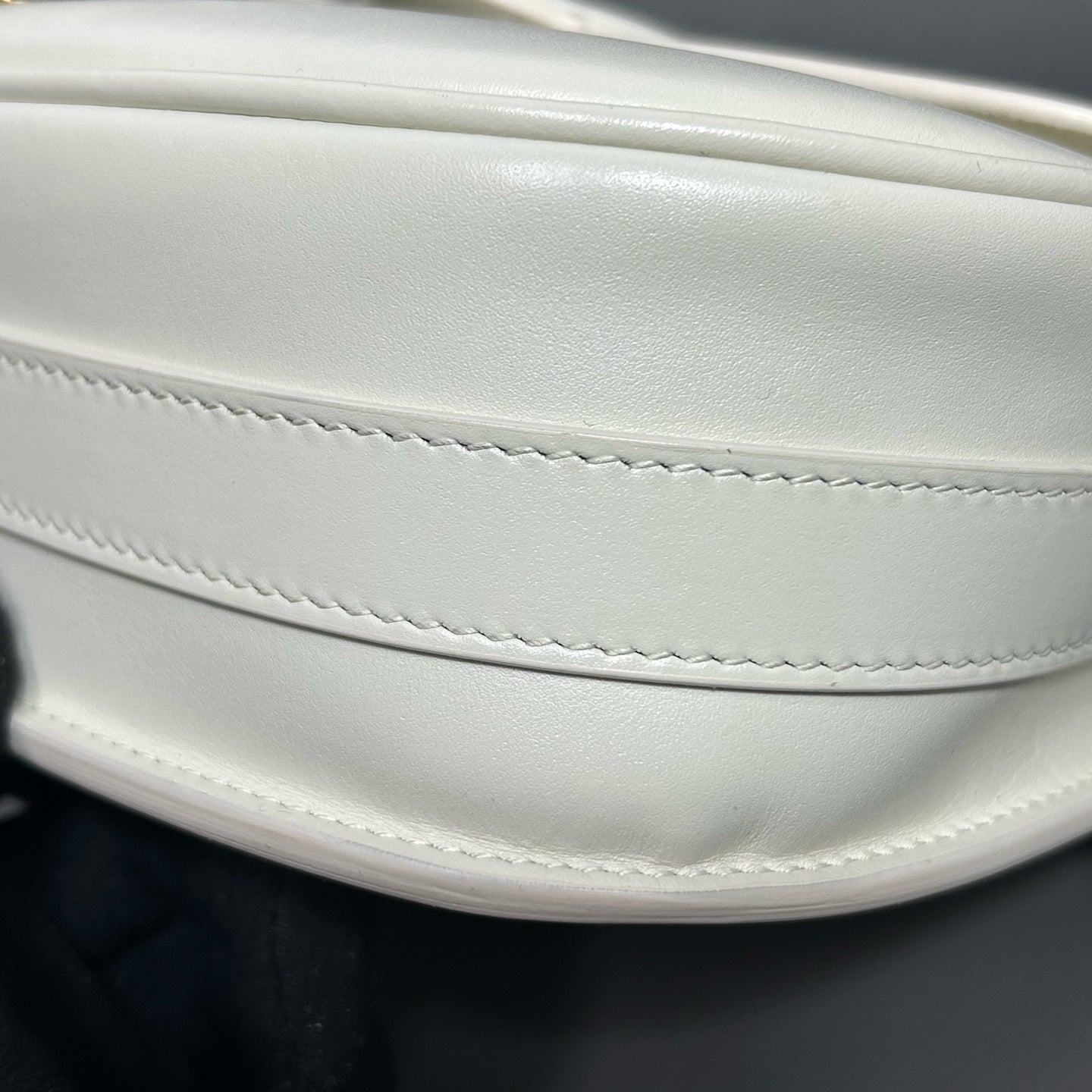 Dior White Saddle Bag