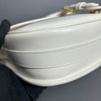Dior White Saddle Bag