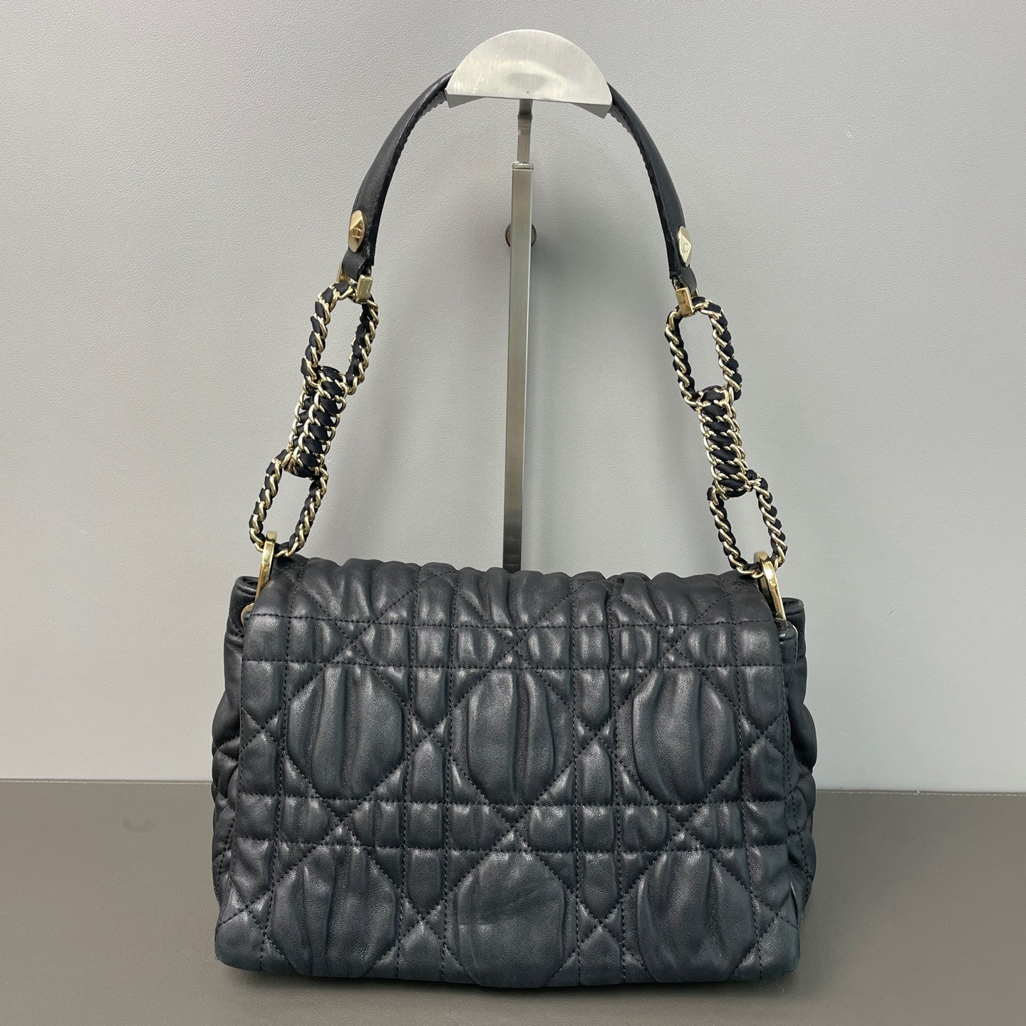 Dior Metal Black Shoulder Bag