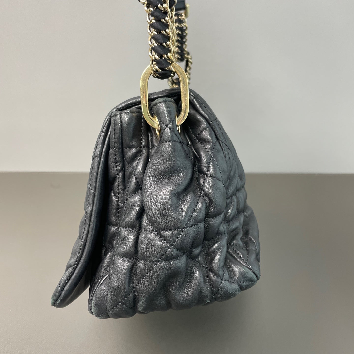 Dior Metal Black Shoulder Bag