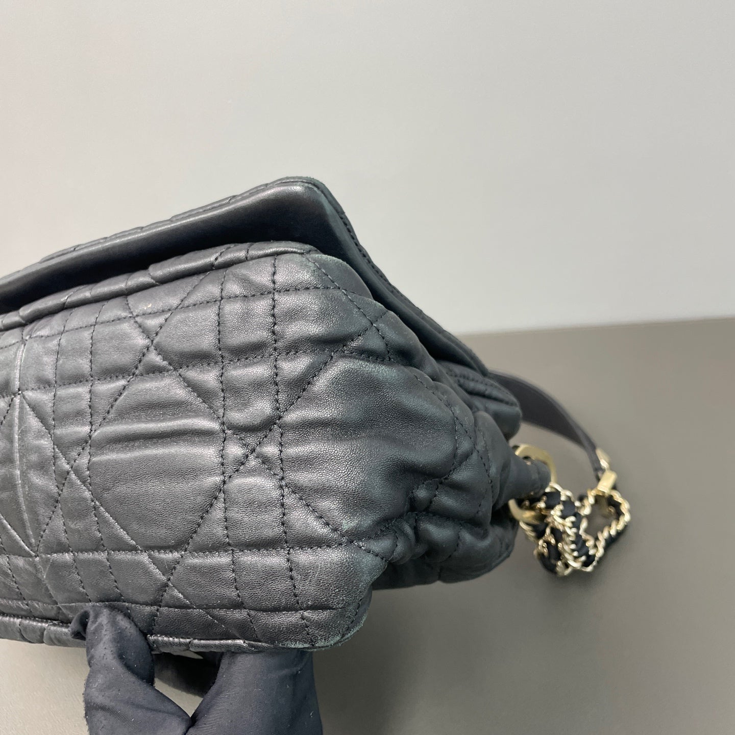 Dior Metal Black Shoulder Bag