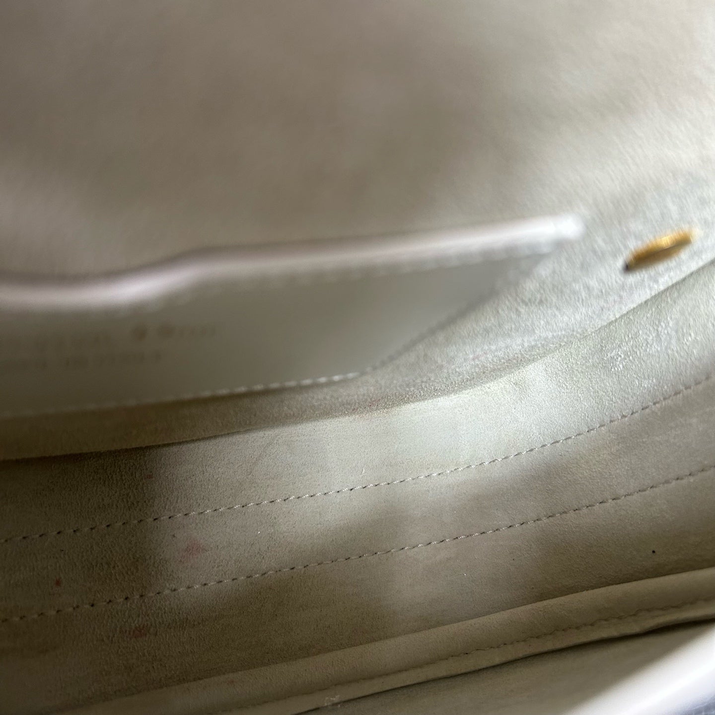 Dior White Saddle Bag