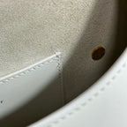 Dior White Saddle Bag