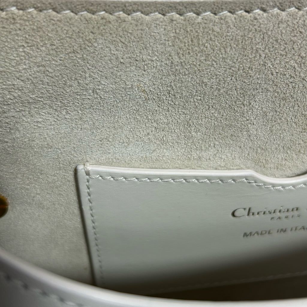 Dior White Saddle Bag