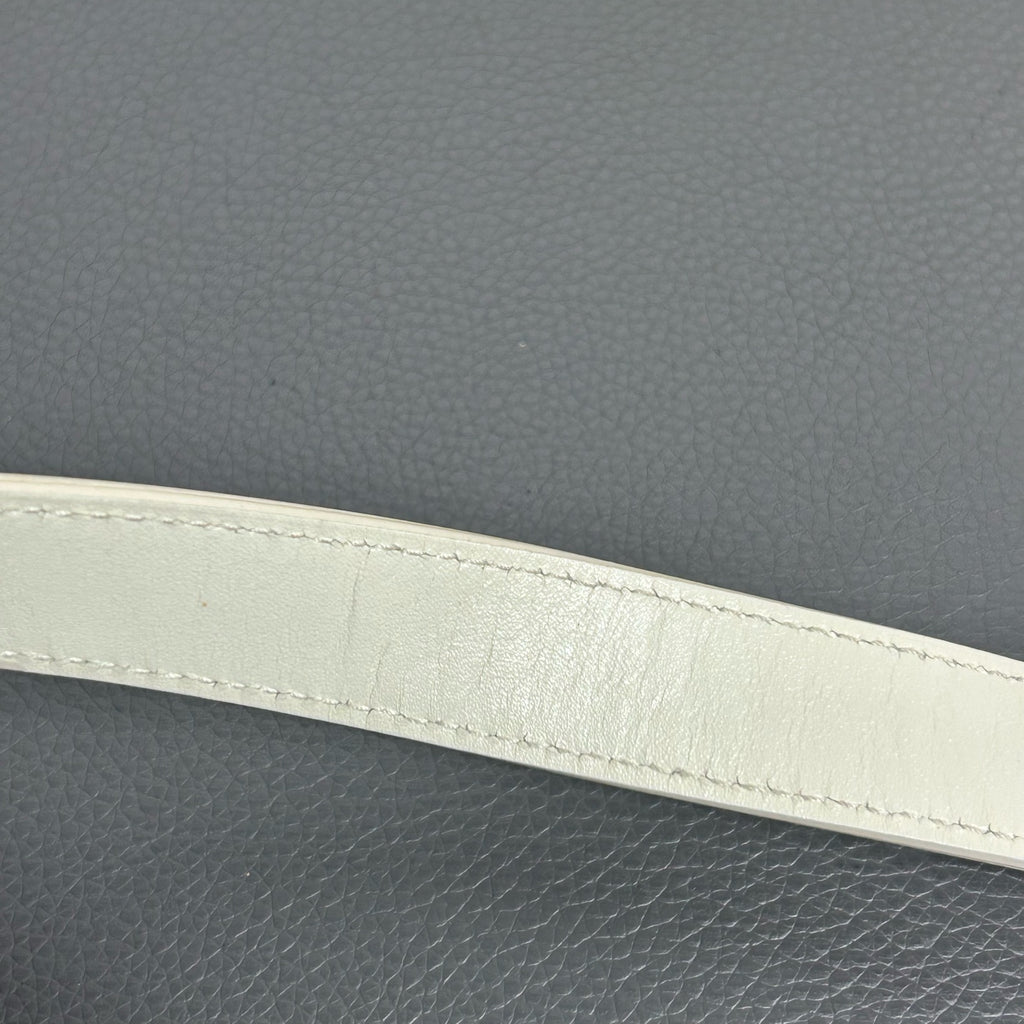Dior White Saddle Bag
