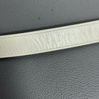 Dior White Saddle Bag