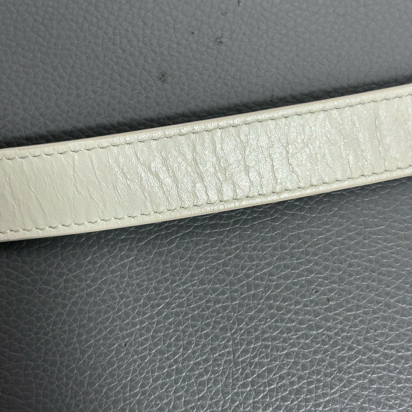 Dior White Saddle Bag