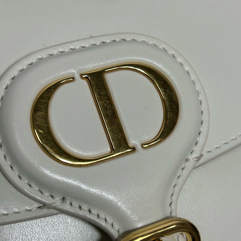 Dior White Saddle Bag